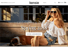 Tablet Screenshot of kensie.com
